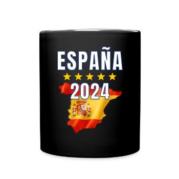 Maillot Espagne 2024 - Drapeau espagnol Espagne - Mug uni - noir - Devant