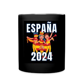 Maillot Espagne 2024 - Drapeau espagnol Espagne - Mug uni - noir - Devant