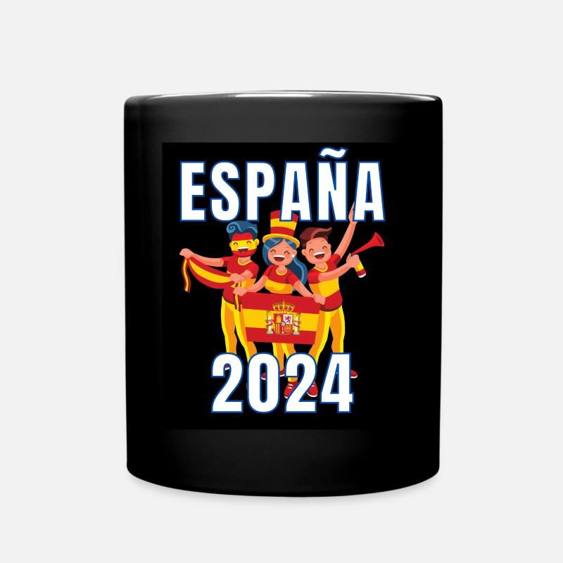 Maillot Espagne 2024 - Drapeau espagnol Espagne - Mug uni - noir