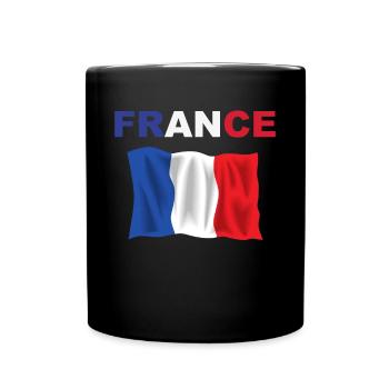 Maillot France 2024 - Drapeau Français - Mug uni - noir - Devant