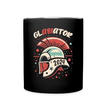 Glabiator Studium Abschlussklasse Abitur Abi 2024 - Tasse einfarbig - Schwarz - Vorne