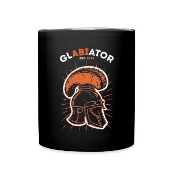 Glabiator Studium Abschlussklasse Abitur Abi 2024 - Tasse einfarbig - Schwarz - Vorne