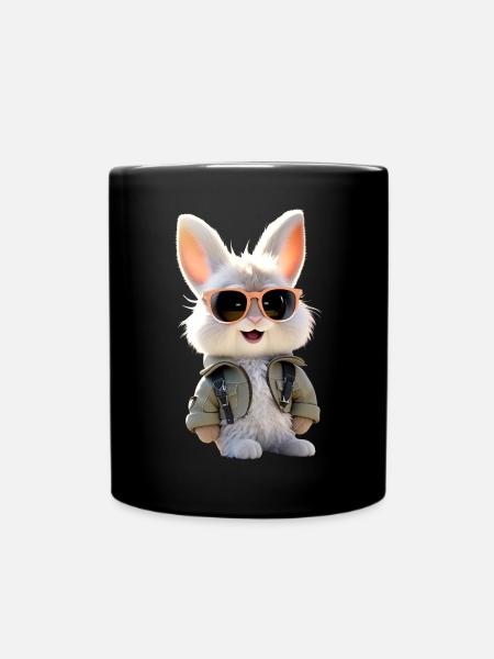 Lapin lapin lièvre lapin cadeau lapins mignons - Mug uni - noir