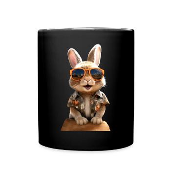Lapin lapin lièvre lapin cadeau lapins mignons - Mug uni - noir - Devant