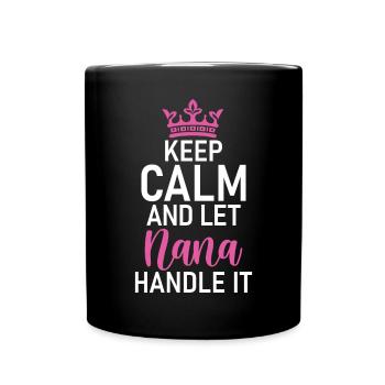 Nana Gifts - Tasse einfarbig - Schwarz - Vorne