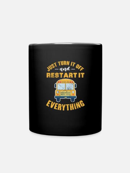 Busfahrer - Tasse einfarbig - Schwarz