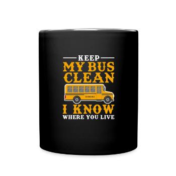 Bus Driver Bus Driver Bus Schuhlbus Gift - Full Colour Mug - black - Front