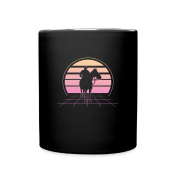 Cowboy Cowboy Boots Western Gift - Full Colour Mug - black - Front