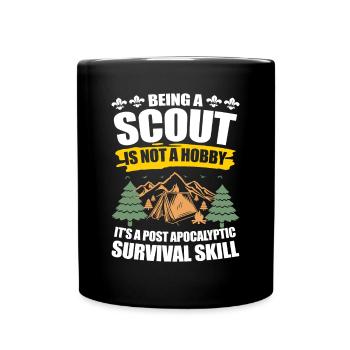 Being a Scout is not a Hobby - Tasse einfarbig - Schwarz - Vorne