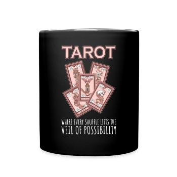 Carte de Tarot - Mug uni - noir - Devant