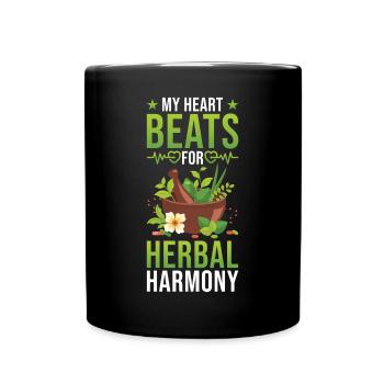 Herbes herboristes - Mug uni - noir - Devant