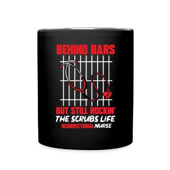 Nurse Penitentiary Prison - Full Colour Mug - black - Front