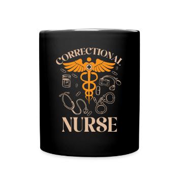 Nurse Penitentiary Prison - Full Colour Mug - black - Front