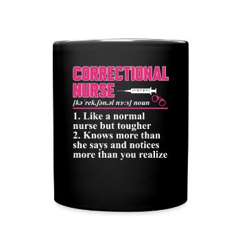 Nurse Penitentiary Prison - Full Colour Mug - black - Front