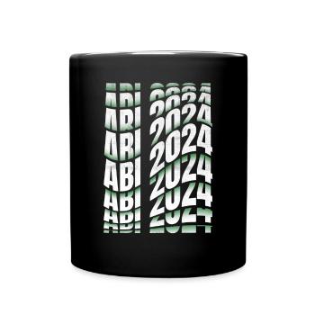 Abitur 2024 Abi Studium Abschlussklasse - Tasse einfarbig - Schwarz - Vorne