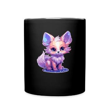 Cadeaux esthétiques pour les amoureux du renard - Mug uni - noir - Devant