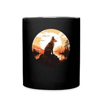 Cadeaux esthétiques pour les amoureux du renard - Mug uni - noir - Devant
