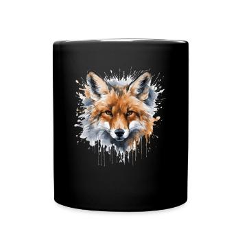 Cadeaux esthétiques pour les amoureux du renard - Mug uni - noir - Devant