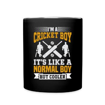 Je suis un garçon de cricket - Garçon de cricket - Mug uni - noir - Devant