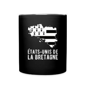 United States of Brittany Breton Pride Gift - Full Colour Mug - black - Front