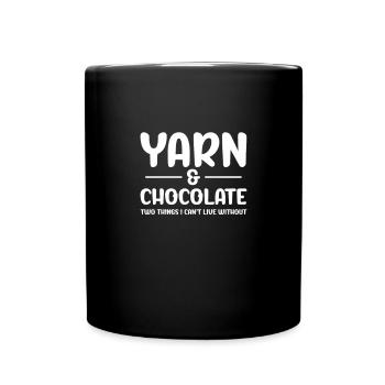 Crochet Knitting Sewing Seamstress Gift - Full Colour Mug - black - Front