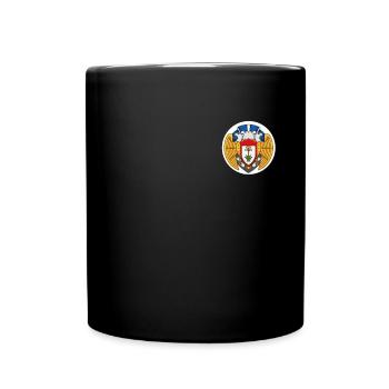 100. Bombengruppe WW2 Der blutige hundertste Patch - Tasse einfarbig - Schwarz - Vorne