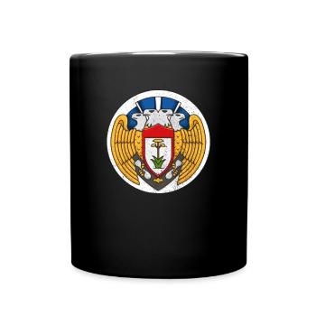 100. Bombengruppe WW2 Der blutige hundertste Patch - Tasse einfarbig - Schwarz - Vorne