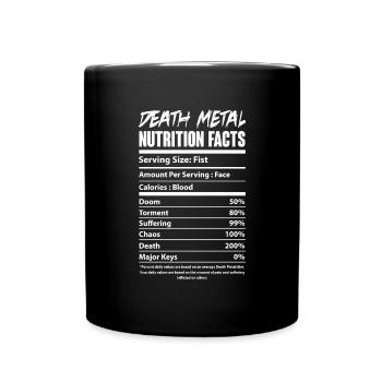 Death Metal Music Festival Gift - Full Colour Mug - black - Front