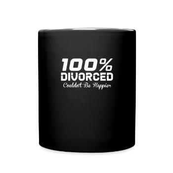Divorce Separation End Relationship Gift - Full Colour Mug - black - Front