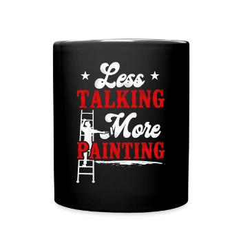 House Painter Decorator Less - Tasse einfarbig - Schwarz - Vorne