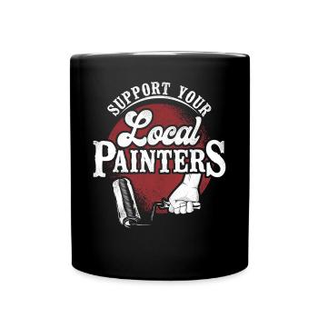 House Painter Decorator Support - Tasse einfarbig - Schwarz - Vorne