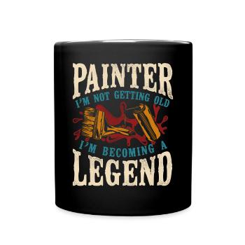 Peintre en bâtiment Peintre décorateur Peintre - Mug uni - noir - Devant