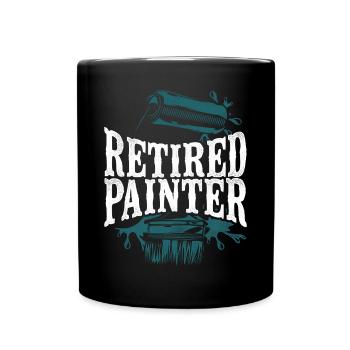 House Painter Decorator Retirement - Full Colour Mug - black - Front