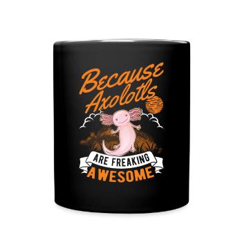 Axolotl cadeau armé amphibien - Mug uni - noir - Devant