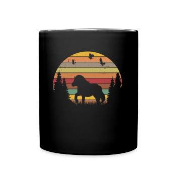 Shetland Pony Retro - Tasse einfarbig - Schwarz - Vorne