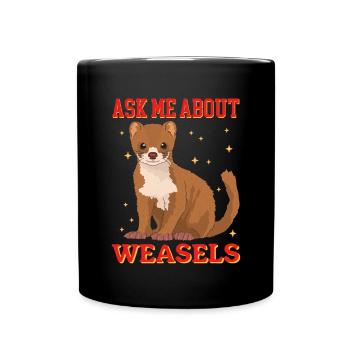Weasel Mouse Weasel Hermännchen Gift - Full Colour Mug - black - Front