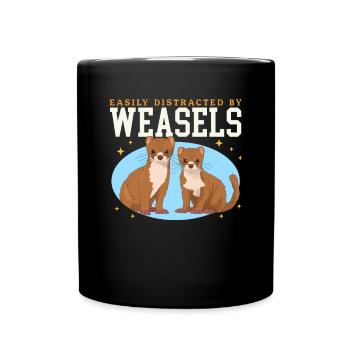 Belette Hermännchen belette naine cadeau - Mug uni - noir - Devant