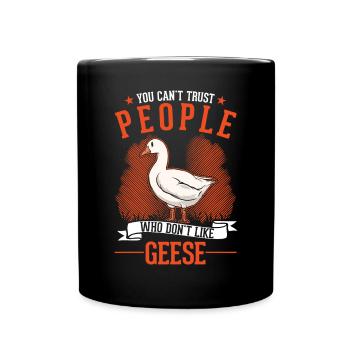 Cadeau d’oies, amateur d’oie, éleveur d’oies - Mug uni - noir - Devant