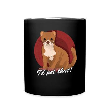Weasel Mouse Weasel Dwarf Weasel Gift - Full Colour Mug - black - Front