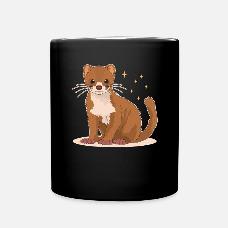 belette souris belette petite belette cadeau - Mug uni - noir