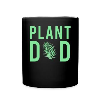 Plant Dad Botany Father Plants Style - Full Colour Mug - black - Front