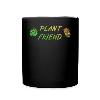 Plant Friend Green Heart for Botany - Full Colour Mug - black - Front