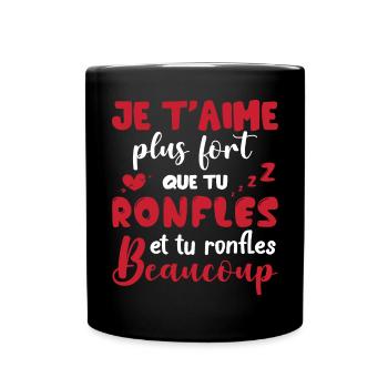 Cadeau Saint Valentin Homme Femme Humoristique - Mug uni - noir - Devant