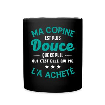 Cadeau Saint Valentin Homme Femme Humoristique - Mug uni - noir - Devant