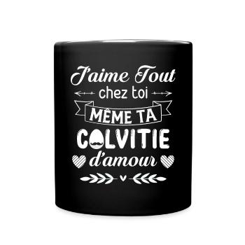 Cadeau Saint Valentin Homme Femme Humoristique - Mug uni - noir - Devant