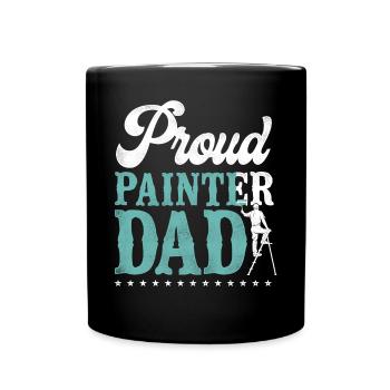 House Painter Decorator Dad Proud - Full Colour Mug - black - Front