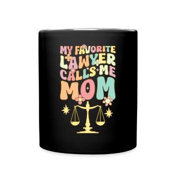 Avocate Maman Étudiante en droit - Mug uni - noir - Devant