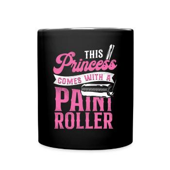 Peintre en bâtiment Décorateur Femme - Mug uni - noir - Devant