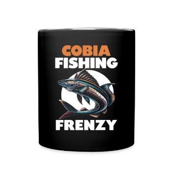 Cobia Angeln Liebhaber Fischfänger Fischer - Tasse einfarbig - Schwarz - Vorne