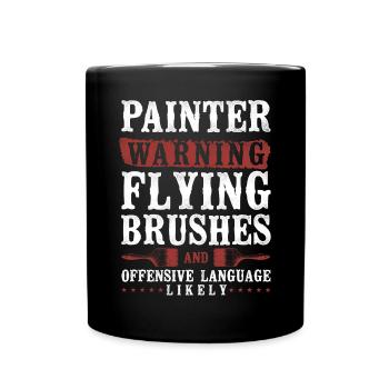 Peintre en bâtiment Peintre décorateur Peintre - Mug uni - noir - Devant